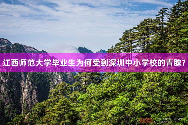 江西师范大学毕业生为何受到深圳中小学校的青睐?