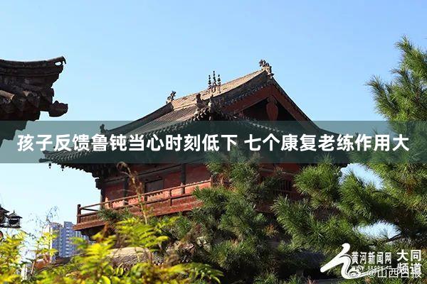 孩子反馈鲁钝当心时刻低下 七个康复老练作用大