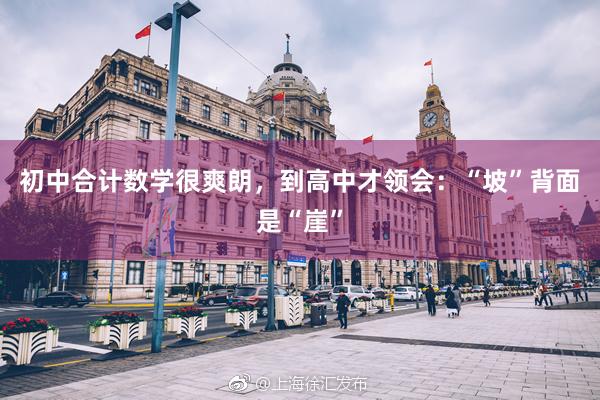 初中合计数学很爽朗，到高中才领会：“坡”背面是“崖”