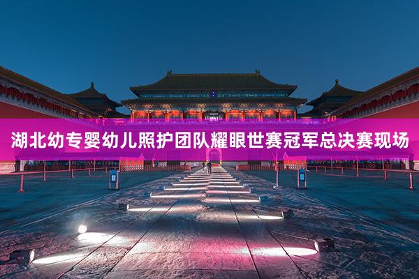 湖北幼专婴幼儿照护团队耀眼世赛冠军总决赛现场