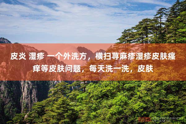 皮炎 湿疹 一个外洗方，横扫荨麻疹湿疹皮肤瘙痒等皮肤问题，每天洗一洗，皮肤